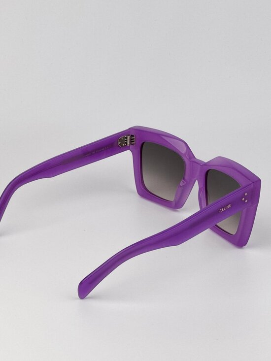 Celine CL40130I 3 DOTS 78F Women’s Sunglasses – Lilac Brown Gradient Square main image 6